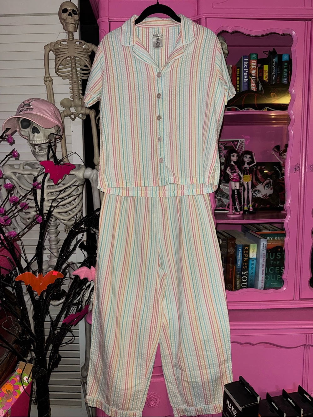 VTG white stag pajama set size medium